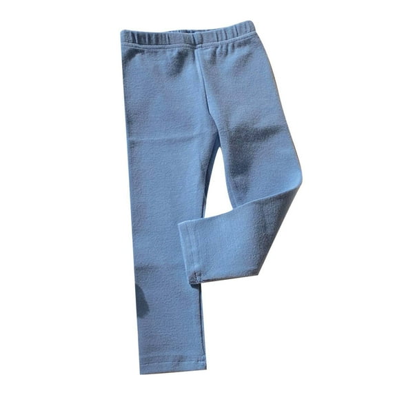 FAOWME Child Baby Girls Cute Leisure Pants And Soft Leggings Toddler Wear Trousers Sky Blue 12-24 Months