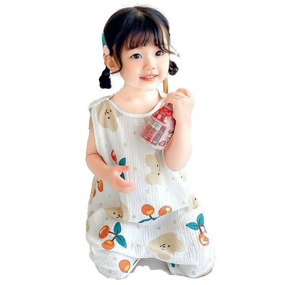 FAOWME Child Baby Kids Clothes Cartoon Thin Outfit Sets Long Sleeve Summer Home Clothes Outfits Long Sleeve Tops With Long Pants Trendy O-Neck Dailywear