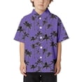 thumbnail image 1 of FAOWME Child Beach Leisure Loose Comfortable Trendy Comfortable Boys Collar Button Open Shirt Short Sleeve Shirt 6-7 Years, 1 of 3