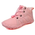 thumbnail image 1 of FAOWME Child Five Finger Warm Thick Winter Shoes Boys Girls Shoes Kids Snow Boots Pink 10-10.5 Years, 1 of 8