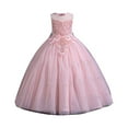 thumbnail image 1 of FAOWME Child Girls Wedding Bridesmaid Birthday Party Pageant Dress Skirt Red 3Years, 1 of 6