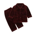 thumbnail image 1 of FAOWME Child Kids Boys 2PCS Soft Long Sleeve Coats Tops Pants Outfit Sets Clothes Sets Cozy O-Neck Dailywear, 1 of 3