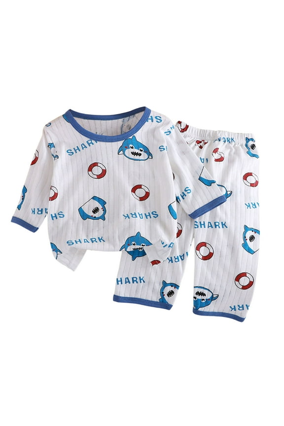 Child Kids Girls 𝐏ajamas Sets Long Sleeve Sl𝐞epwear Loung𝐞wear 𝐏js Pullover Tops+Pants Outfits Clothes Sets Classic O-Neck Dailywear