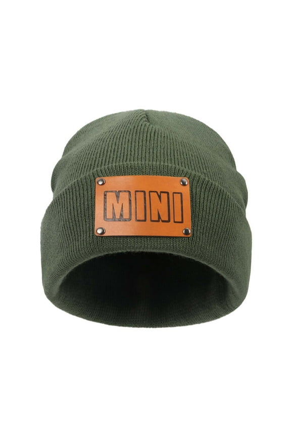 Child Knitted Hat Warm Cozy Wool Cap For Toddler Winter Knit Hat For Cold Weather Army Green 1-6 Years