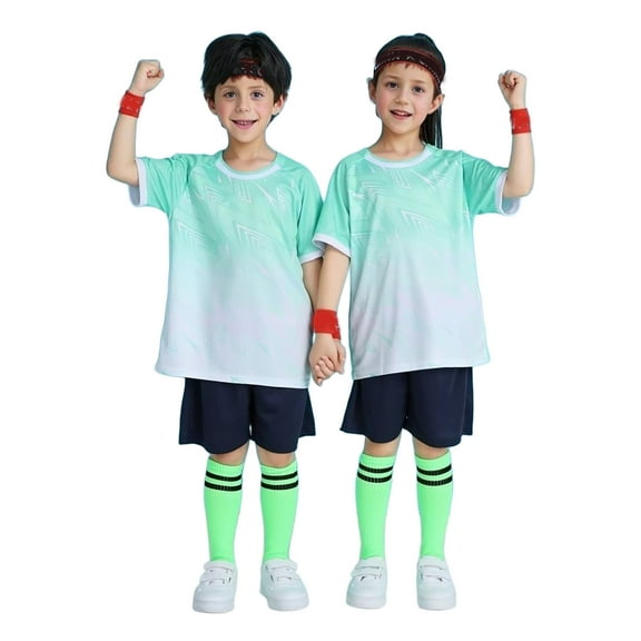 FAOWME Child Outfit Sets Boys Girls O-Neck Short Sleeve T Shirt And Mesh Shorts Sportswear Sets Clothes Sets Cute Dailywear