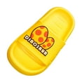 thumbnail image 1 of FAOWME Child Summer Home Outside The Bathroom Wear Soft Bottom Cartoon Cute Boys Girls Baby Dinosaur Slippers Yellow 11-11.5 Years, 1 of 7