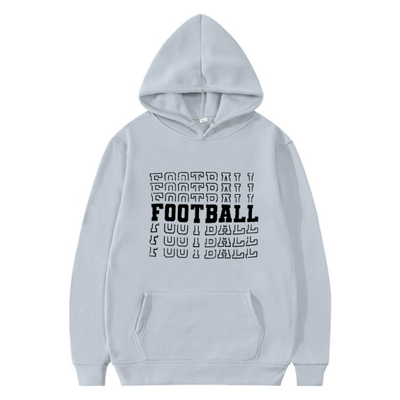 FAOWME Child Toddler Boys Girls Long Sleeve Rugby Football Letter Prints Warm Sweatshirt Hoodie Pullover Kids Tops GY5 7-8 Years
