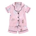 thumbnail image 1 of FAOWME Child Toddler Cartoon Outfits Short Boy Girl Outfits Baby Sleeve Tops+Shorts Girls OutfitsAndSets Clothes Sets Birthday O-Neck Dailywear, 1 of 8