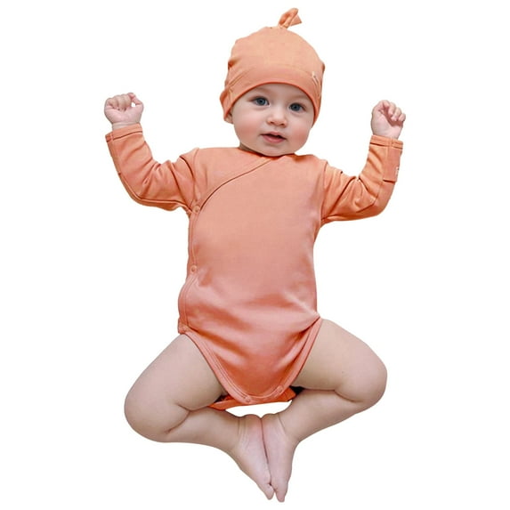 FAOWME Cotton Baby Booty Bodysuit For Baby Boys Girls Toddler Side Buckle Strap Jumpsuit Onesie Watermelon Red 3-6 Months