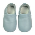 thumbnail image 1 of FAOWME Crawling Shoes Baby First Walking Shoes Girls Boys Slippers Crawling Shoes Baby Shoes Soft Leather With Suede Soles Leather Shoes Toddler 0 2 Years Light Blue 18-24 Months, 1 of 7