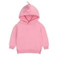 thumbnail image 1 of FAOWME Fall Baby Boy Zip Up Hoodies Solid Color Hooded Sweatshirt Long Sleeve Jacket Casual Outerwear Fall Clothes Light Pink 12-24 Months, 1 of 2