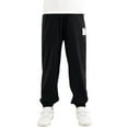 thumbnail image 1 of FAOWME Girls Autumn Leggings Pants Sports Elastic Children Pants Baby Boys Trousers Black 7-8 Years, 1 of 4