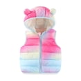 thumbnail image 1 of FAOWME Girls Toddler Lightweight Waterproof Packable Vest Multicolour 3-4 Years, 1 of 2