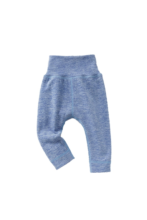 High Waist Pants Baby Thermal Pants Baby Pants Boys Girls Leggings Long Sleep Pants Blue 18-24 Months