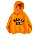 thumbnail image 1 of FAOWME Kids Boy Girl Casual Letter Print Hoodie Pullover Hooded Sweatshirt Tops Orange 7-8 Years, 1 of 3