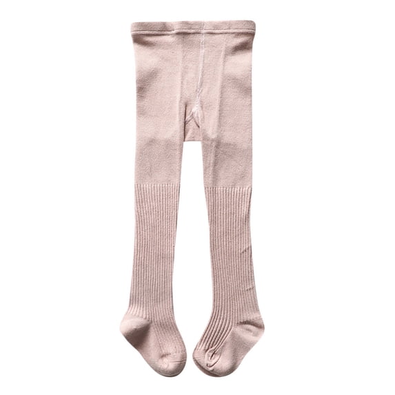 FAOWME Kids Children Baby Solid Color Girls Stocking Panty-hose Tight Trousers Pink 27