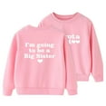 thumbnail image 1 of FAOWME Kids Children Girls Winter Long Sleeve Tops Sweatshirt Letter Printing Pullover Pink 7-8 Years, 1 of 3