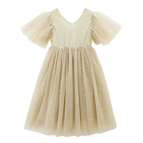 FAOWME Kids Children Long Dresses For Girls Star Printed Casual Dress Big Girl Clothes Summer Sleeveless Dress A 8-9 Years