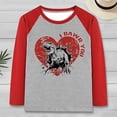 thumbnail image 1 of FAOWME Kids Girls Boys T Shirt Long Sleeve Round Neck Graphic Print Comfortable Breathable Loose Top For Casual Daily Wear,Grey,9-10 Years, 1 of 3