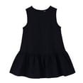 thumbnail image 1 of FAOWME Kids Toddler Baby Girls Spring Summer Solid Color Sleeveless Princess Dress Sundress Vacation Dresses Black 3-4 Years, 1 of 3