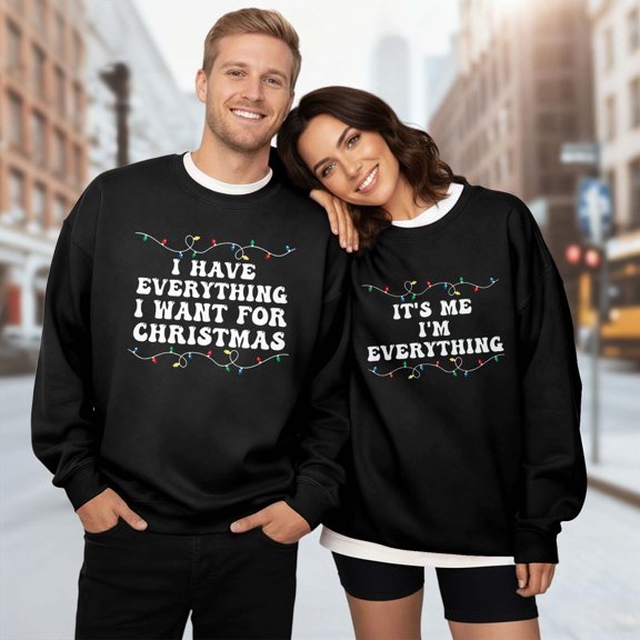 FAOWME Men's Pullover Long Sleeve Round Neck Letter Print Fashion Casual Comfortable Soft Sweatshirt For Autumn Winter Daily Wear Black S