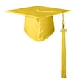 thumbnail image 1 of FAOWME Shiny Kindergarten And Preschool Graduation Caps For Kids And High School College For Adults With Tassel Yellow M, 1 of 4