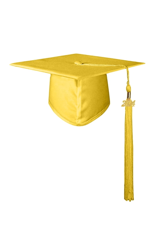 Shiny Kindergarten And Preschool Graduation Caps For Kids And High School College For Adults With Tassel Yellow M
