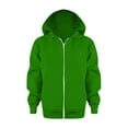 thumbnail image 1 of FAOWME Sweatshirt Solid Color Zip Jackets Long Sweatshirt Hoodie Pullover Tops Sleeve Up Girls Kids Boys Coat Jacket Green 3-4 Years, 1 of 6