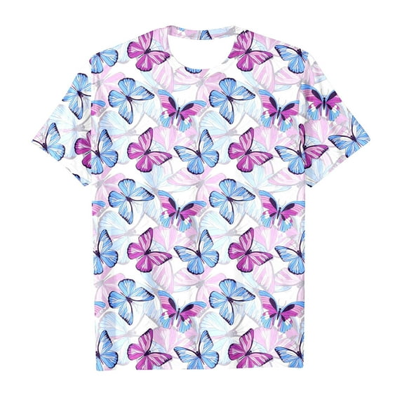 FAOWME T-Shirts For Teen Kids Boys Girls Short Sleeve City Name Prints T-Shirt Child Tops 10-11 Years