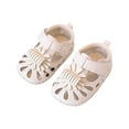 thumbnail image 1 of FAOWME Toddler Baby Girl Shoes Breathable Shoes Baby Soft Shoe Cover 0 To 18 Months White 9-12Months, 1 of 4