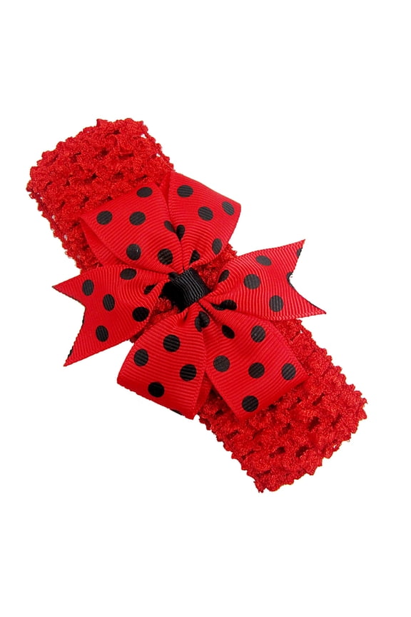 Toddler Baby Girls Flower Headband Floral Prints Bowknot Elastic Hair Band For A One Size