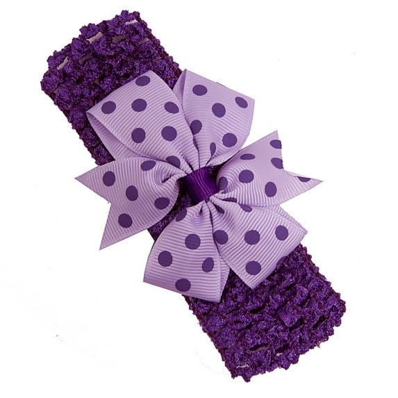 FAOWME Toddler Baby Girls Flower Headband Floral Prints Bowknot Elastic Hair Band For G One Size