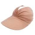 thumbnail image 1 of FAOWME Toddler Girl Visor Wide Hat Summer Face Outdoor Beach Shade Sports Cap Children Cap Khaki 5-9 Years, 1 of 5