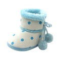 thumbnail image 1 of FAOWME Warming Booties Shoes Soft Toddler Boots Shoes Baby Snow Boys Girls Baby Shoes Blue 13, 1 of 7