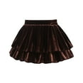 thumbnail image 1 of FAOWME Wool Cake Skirt For Girls Short Skirt Short Pleated Skirt Children Half Skirt Coffee 13-14 Years, 1 of 2