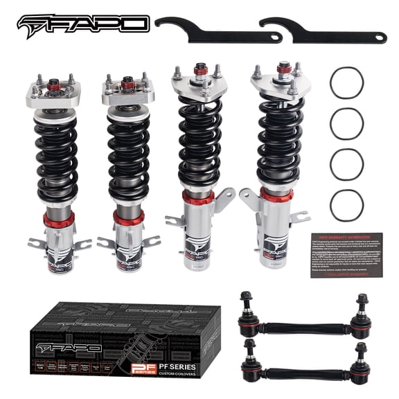 FAPO 32 Level Adjustable Damper Coilovers for Toyota MR2 2nd Gen SW20 SW21 1990-1999,Front+Rear Lowering Suspension Coil Springs Shocks Struts Set