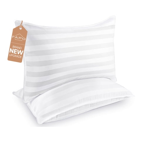 Bed Pillows Queen Size Set of 2 Down Alternative Microfiber Cooling Pillows for bed