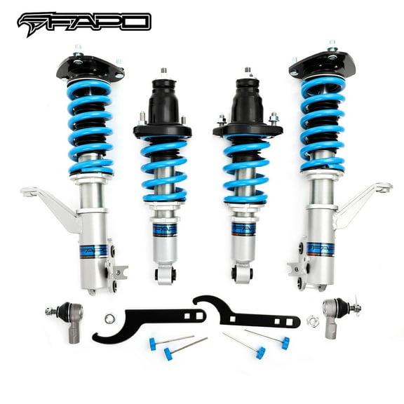 FAPO Damper Adjustable Coilover Suspension Kit, For Honda Civic 7th Gen EM/ES 2001-2005 for Honda Civic SI EP3 2001-2005 for Honda Civic 7th Gen Type-R EP3 2001-2005Mono-Tube Shock Absorber