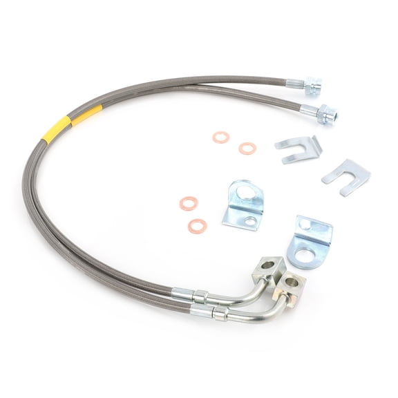 FAPO Extended Front Stainless Brake Lines for Jeep Wrangler JK 2007-2018 2-6" Lift