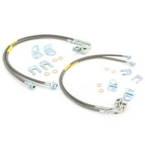 FAPO Extended Front and Rear Stainless Brake Lines for Jeep Wrangler JK 2007-2018 2-6" Lift