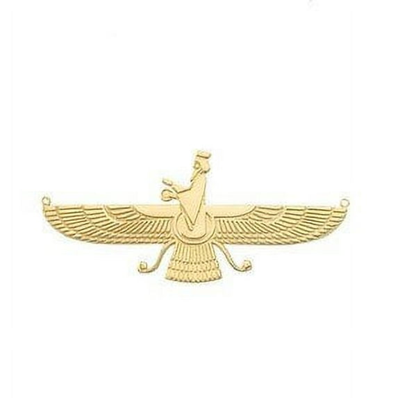 FARAVAHAR NECKLACE IN 14K YELLOW GOLD : Pendant with 18" chain