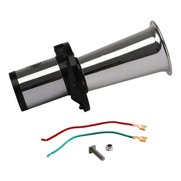 FARBIN 12v OOGA Horn Antique Classic Car Horn Ahooga Old School Chrome Air Horn Vintage Style Fun Horn OOOGAH Sound Car horn (Silver Strange tone horn)
