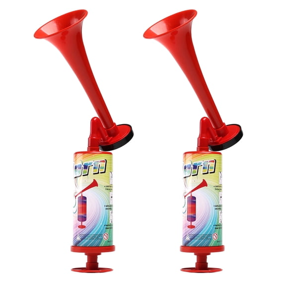 FARBIN Air Horn For Boating & Safety Dog Air Horn Bear Horn For Hiking Air Horns Loud for Safety Airhorns Horn Graduation Sports Events Party(Large ABS handheld horn 2PCS)