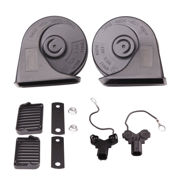 FARBIN Car Horn Compatible with Honda / Acura, 12V Waterproof Auto Horn Loud High/Low Tone Electric Snail Horn with Protective Grill