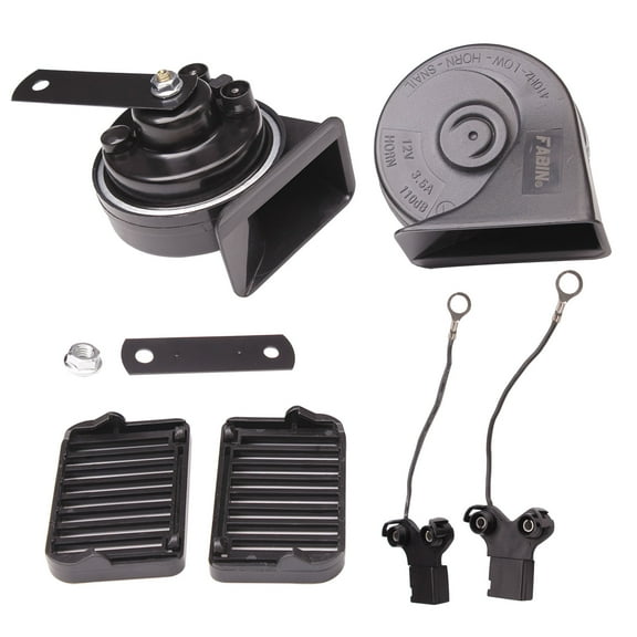FARBIN Car Horn Compatible with Toyota/ Lexus/ Subaru etc. 12V Waterproof Auto Horn Loud High/Low Tone Electric Snail Horn with Protective Grill