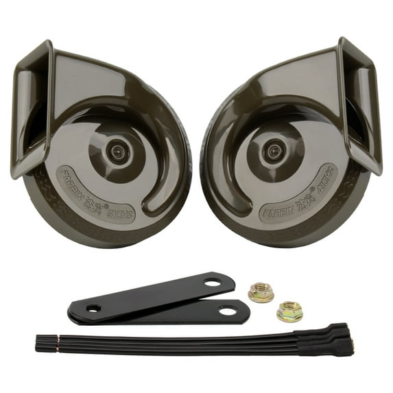 FARBIN Car Horns 12v Loud Dual-Tone Electric Auto Horn Train Horns Kit for Trucks Motorcycle