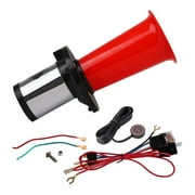 FARBIN Classical Car Horn Ooga Air Horn with Button Antique Ahooga Horn Old Style 12v Horn Old Time Car Sound (Red Strange tone horn kit)
