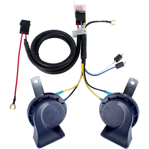 FARBIN Horn 12V Car Horns Loud Dual-Tone Waterproof Auto Horn Electric Snail Horn Kit Universal for Any 12V Vehicles