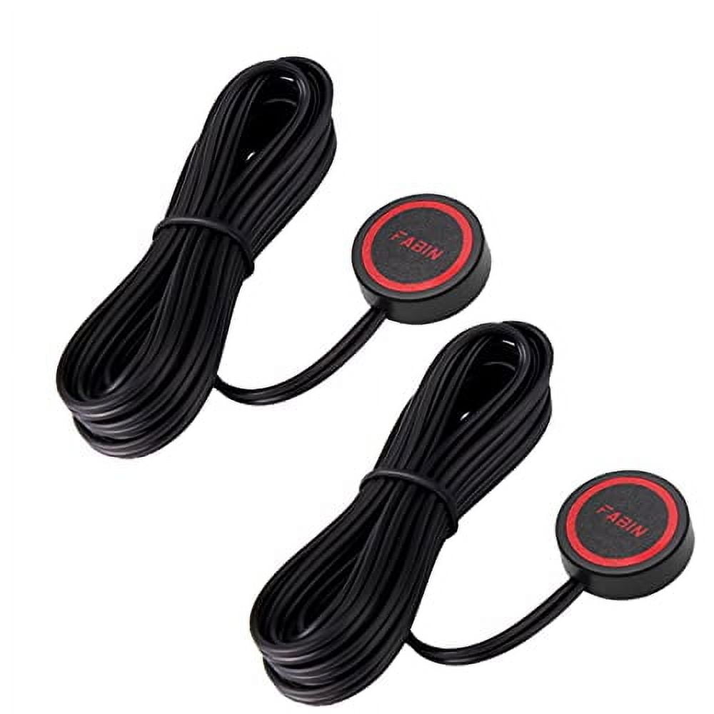 FARBIN Horn Push Button 2Pcs，Momentary Switch with 3 Meters Wire，Round ...