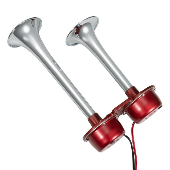 FARBIN Train Horn 12V Car Horn Electric Truck Horn Super Loud Dual Horn Chrome for Semi Trucks Pickups Motorcycles SUV Boat